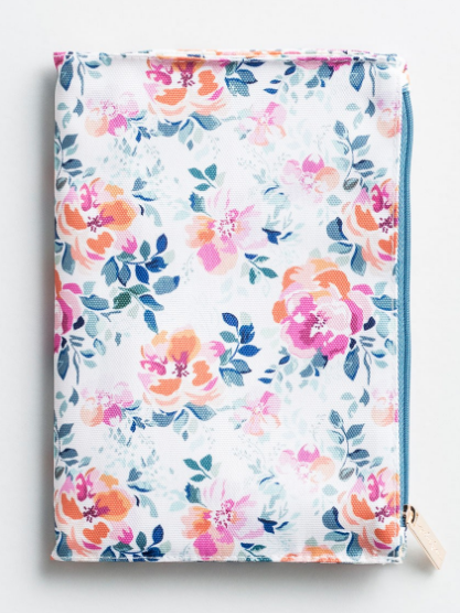 Floral Zip Pouch Journal - Savannah