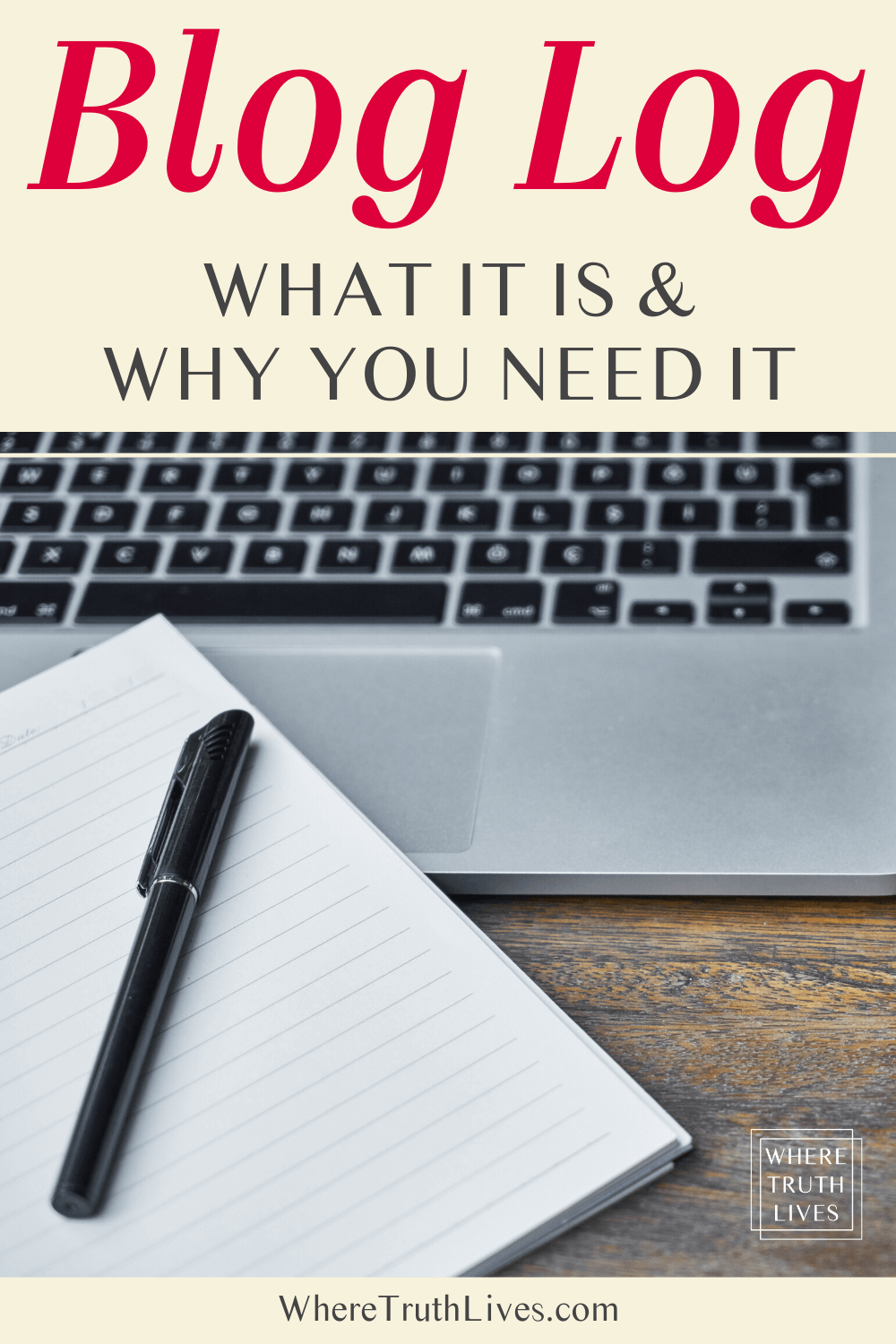 Find out what a blog log is and why it’s the one thing that will solve most of your blogging struggles (plus, get your own free printable blog log)... | What a Blog Log Is (and Why You Need One!) | Where Truth Lives .com | Christian blog post | blogging, blogger, organization, organized