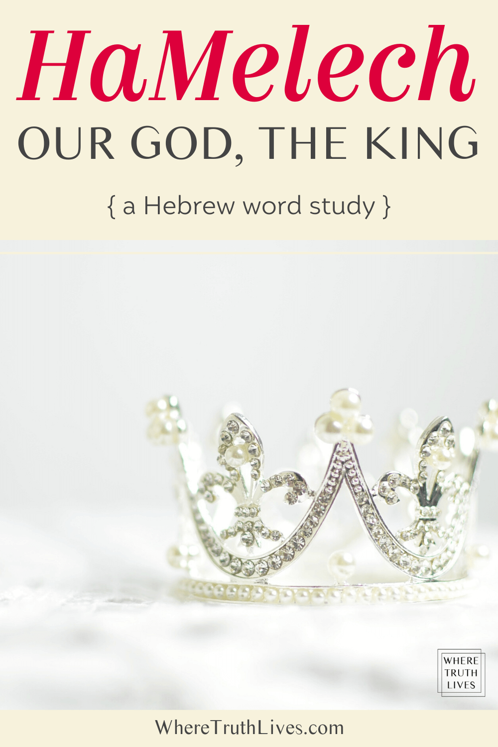 A short Hebrew word study on HaMelech, the King, looking at both the Old Testament and New Testament to discover and declare that our God reigns - forever!
